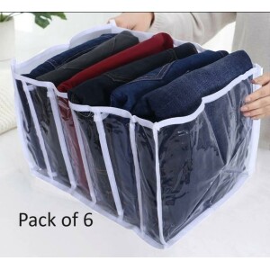 6 Grids Clothes Organizer