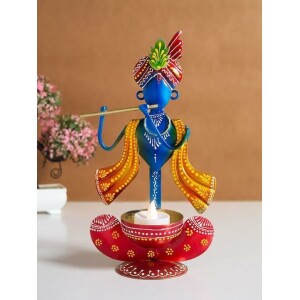 Blue & Red Krishna Idol Showpiece