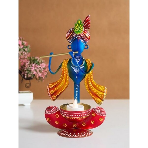 Blue & Red Krishna Idol Showpiece