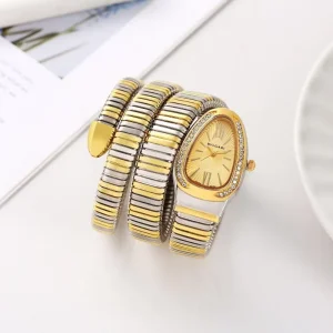 Bvlgari Watch Serpenti Snake Gold-Gold For Women (SUP197)