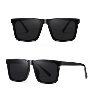 Polarized Retro Square Sunglasses
