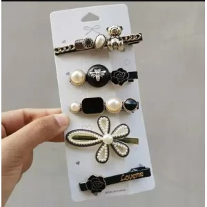 Gracious Pearl Gold Plated Hairclip Jewellery for Women Hair Pin