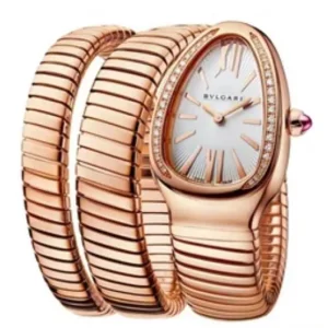 Bvlgari Watch Serpenti Tubogas Rosegold White Dial For Women (SUP155)