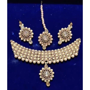 Alloy Gold Plated Gold Jewellery Set