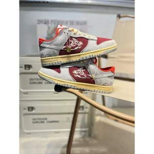 Nike Sb Dunk Low Cny Year Of Dragon Red Legend Shoes For Men (BOT740)