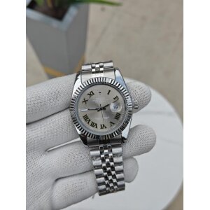 Rolex Just Date Watch Silver Grey For Men (SW8654)