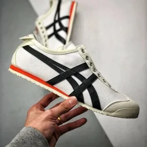 Onitsuka Tiger Slip On Black Orange Shoes For Men (BOT750)