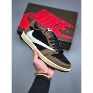 Travis Scott X Air Jordan 1 Low Og Dark Mocha Shoes For Men (BOT768)