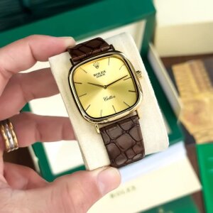 Rolex Gold Brown Watch For Men (SW8618)