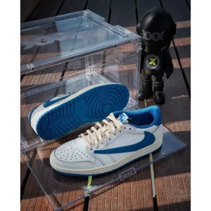 Travis Scott X Nike Air Jordan 1 Low Sneakers For Men (BOT789)