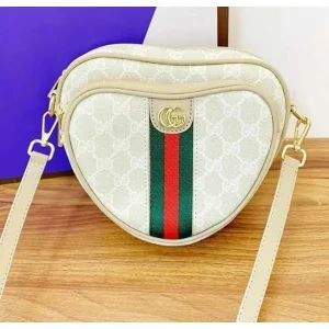 Stylish Gucci Heart Sling Bag Pochette Shape For Women (BOT205)