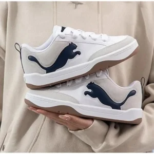 Puma Park Lifestyle White Navy Shoes For Men (BOT809)