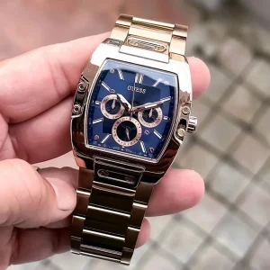 Stylish Guess Watch Rose Blue For Men (BOT27)