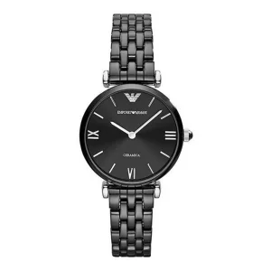 Emporio Armani Watch AR1487 Ceramic Black For Women (SUP2635)