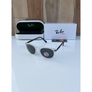 Rayban Sunglasses White Black For Men (BOT986)