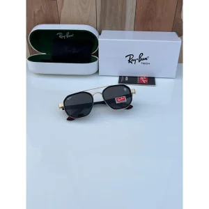 Rayban Sunglasses Gold Black For Men (BOT991)