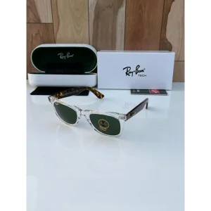 Rayban Sunglasses Slant Transparent Tiger Green For Men (BOT992)
