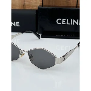 Celine Sunglasses Silver Black For Men (BOT898)
