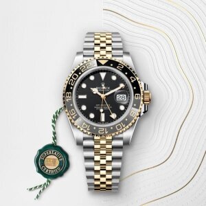 Rolex GMT Master Watch Quartz Gold Black For Men (SW8690)