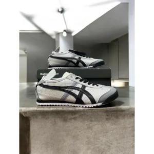 Onitsuka Tiger Mexico 66 White Grey Black Shoes For Men (BOT727)