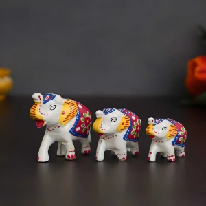 Multicolor Elephant Statues