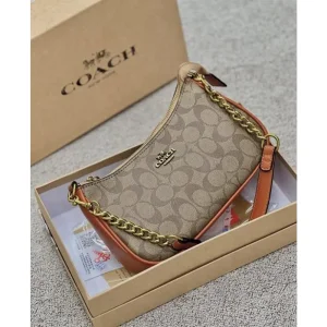 Premium Coach Teri Shoulder Bag Signature Canvas With Og Box For Women (SL241)