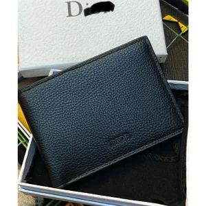 Christian Dior Leather Wallet With Ogbox Cards Dustbag Tags For Men (SUP3160)
