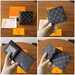 Louis Vuitton Leather Wallet With OG Box Cards Dustbag Tags For Men (SUP4261)