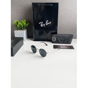Rayban Sunglasses Silver Black (SG983)