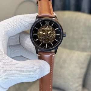 Fossil Leather Automatic Watch