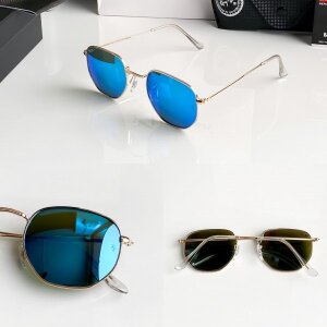 Rayban Hexa Sunglasses Blue Mercury (SG986)