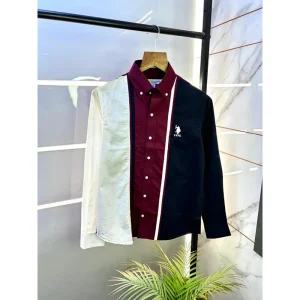 US Polo Oxford Lycra Shirt