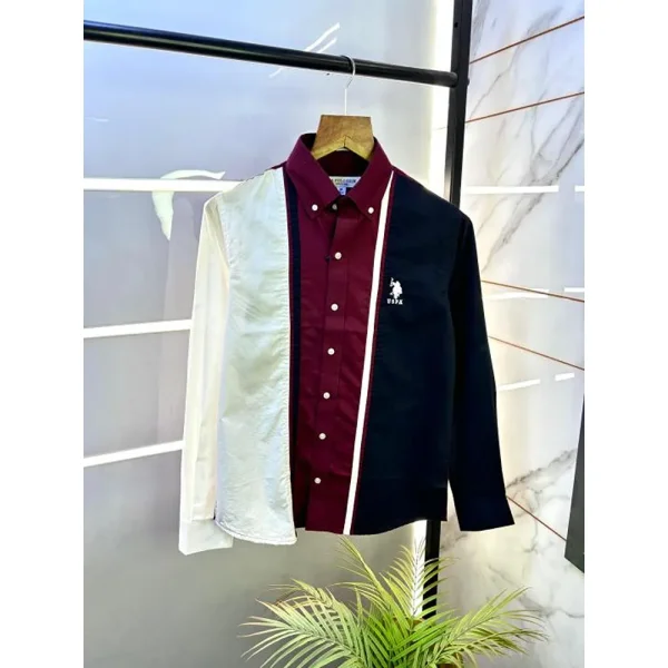 US Polo Oxford Lycra Shirt