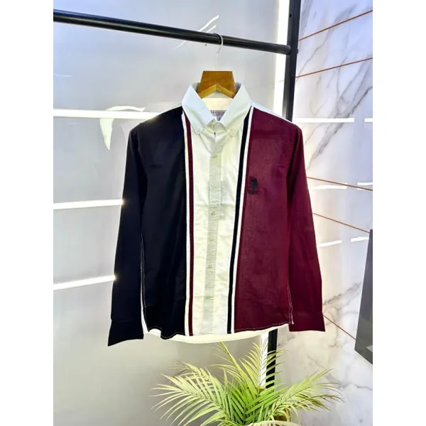 US Polo Oxford Lycra Shirt