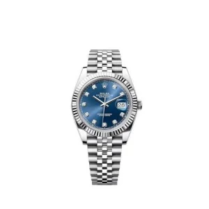 Rolex Blue Watch Diamond Date Just For Men (SUP3016)