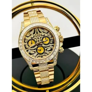 Rolex Tiger Chain Gold Watch