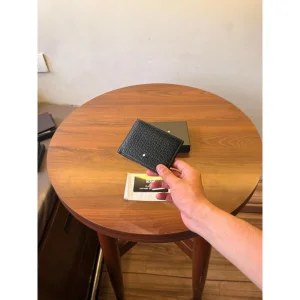 Mont Blanc Leather Wallet With OG Box Cards Dustbag Tags For Men (SUP4273)