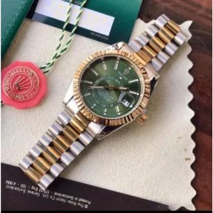 Rolex Watch Skydweller Silver Gold Green Dial Stainless Steel For Men (SUP3924)