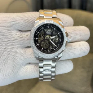 Fossil Bronson Watch Silver Black For Men (SUP4174)