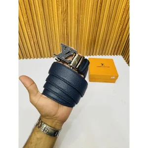 Louis Vuitton Belt Blue Premium Quality Automatic Lock For Men (SUP3324)
