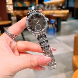 Longines Heritage Watch Silver-Black For Women (SUP4376)