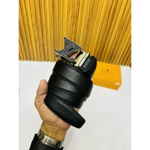 Louis Vuitton Belt Full Black Premium Quality Automatic Lock For Men (SUP3328)