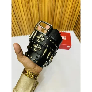 Diesel Belt Full Ribbit Black Premium Quality For Men (SUP3329)