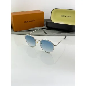 Louis Vuitton Sunglasses Silver Blue For Men (SUP3503)
