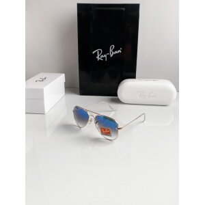 Rayban Sunglasses Gold Blue Shaded (SG1008)