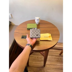 Gucci Leather Wallet With Ogbox Cards Dustbag Tags For Men (SUP3190)