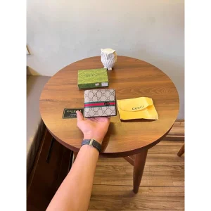 Gucci Leather Wallet With Ogbox Cards Dustbag Tags For Men (SUP3191)