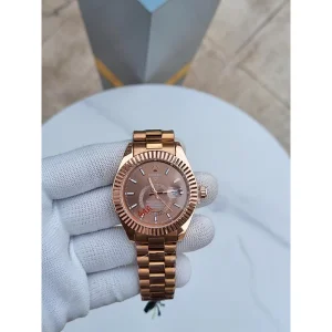 Rolex Sky Watch Dweller Rosegold For Men (SUP3041)