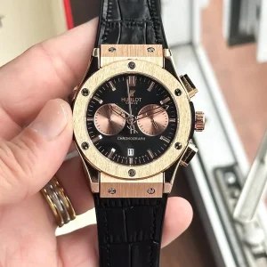Hublot Chrono Watch Rose Black All Working For Men (SUP2942)