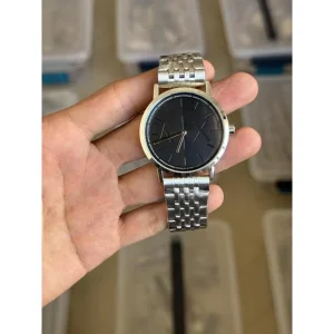 Armani Exchange Watch AX Silver Black For Men (SUP4194)